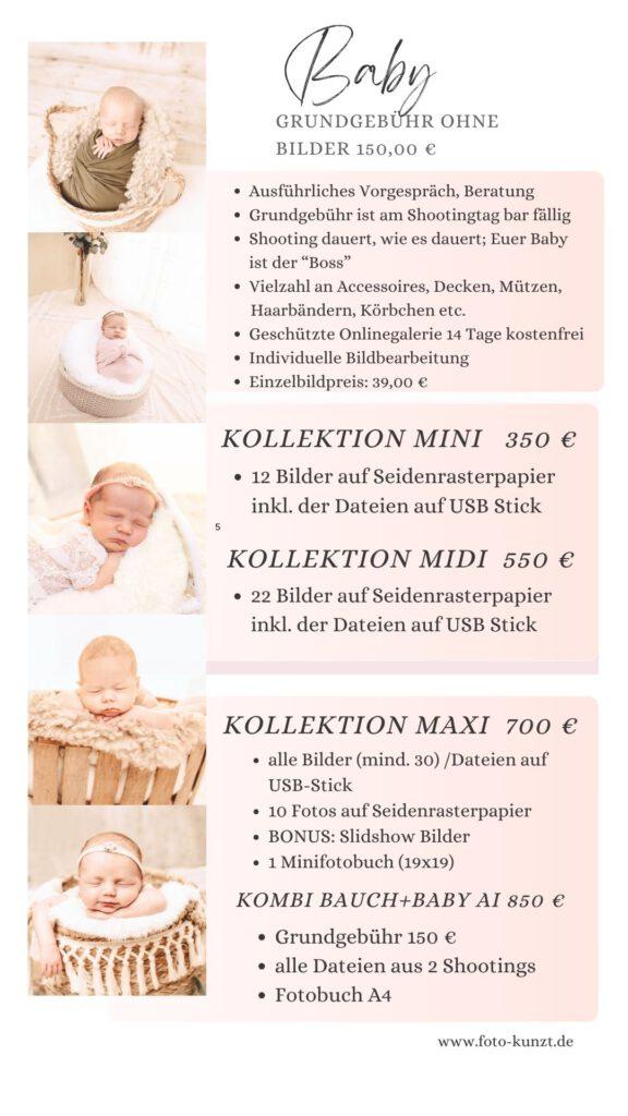 Baby-Angebote Cordula Kunzmann Fotografie