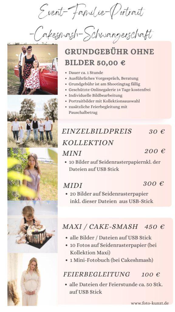 Studio-Angebote Cordula Kunzman Fotografie